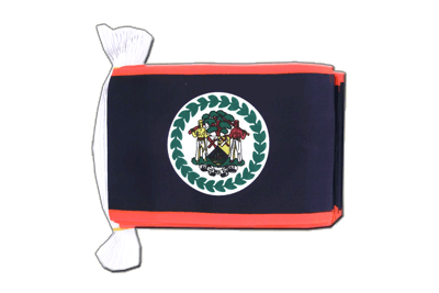 Belize - Fahnenkette 15 x 22 cm