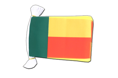 Benin - Flag Bunting 6x9", 9 m