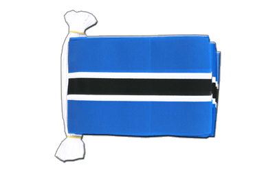Botswana - Fahnenkette 15 x 22 cm