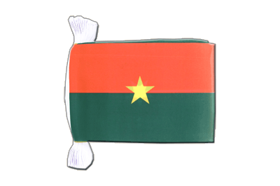 Burkina Faso - Guirlande fanion 15 x 22 cm