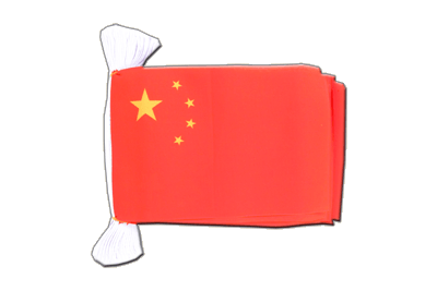 China - Fahnenkette 15 x 22 cm