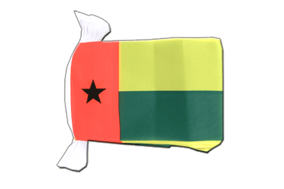 Guirlande fanion Guinée-Bissau 15 x 22 cm