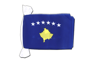 Kosovo Fahnenkette 15 x 22 cm