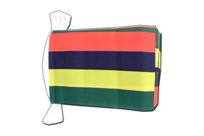 Mauritius - Flag Bunting 6x9", 9 m