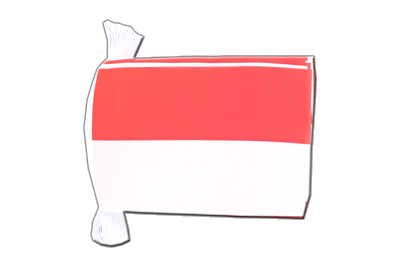 Monaco - Flag Bunting 6x9", 9 m