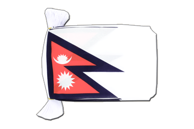 Népal - Guirlande fanion 15 x 22 cm
