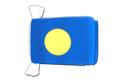 Palau - Flag Bunting 6x9", 9 m