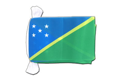 Salomonen Inseln - Fahnenkette 15 x 22 cm