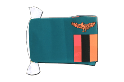 Zambia - Flag Bunting 6x9", 9 m