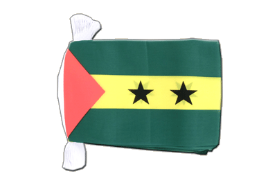 Sao Tome and Principe - Flag Bunting 6x9", 9 m