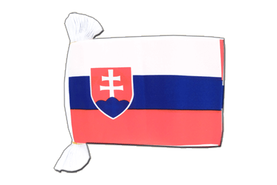 Slovakia - Flag Bunting 6x9", 9 m