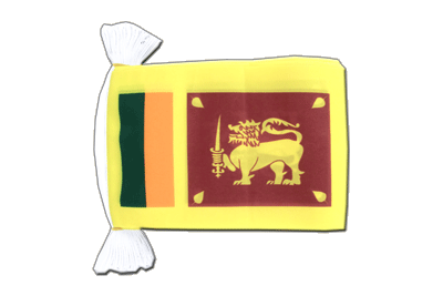 Sri Lanka - Flag Bunting 6x9", 9 m