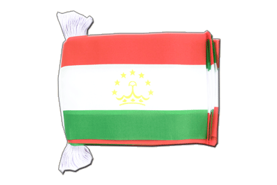 Guirlande fanion Tadjikistan 15 x 22 cm