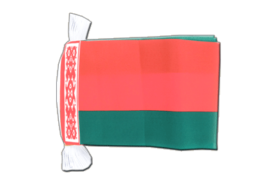Biélorussie - Guirlande fanion 15 x 22 cm