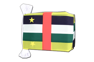 Central African Republic - Flag Bunting 6x9", 9 m