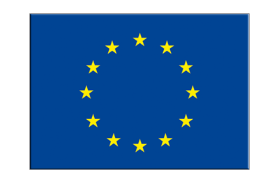 Union européenne UE - Autocollant drapeau 7 x 10 cm, 5 pcs