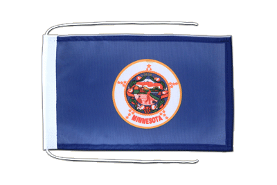 Minnesota - Flag with ropes 8x12"