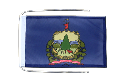 Vermont - Flag with ropes 8x12"