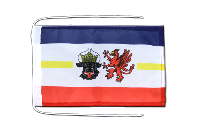 Mecklenburg-Western Pomerania - Flag with ropes 8x12"