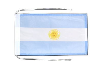 Flag with ropes Argentina - 8x12"
