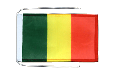 Mali - Flag with ropes 8x12"