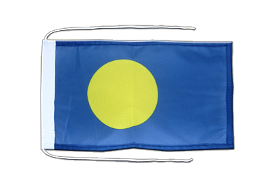 Palau - Flag with ropes 8x12"