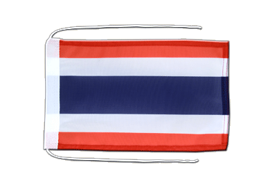 Drapeau avec cordelettes Thaïlande 20 x 30 cm