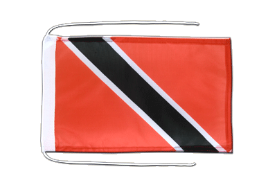 Trinité et Tobago - Drapeau avec cordelettes 20 x 30 cm
