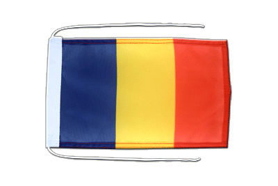 Tchad - Drapeau avec cordelettes 20 x 30 cm