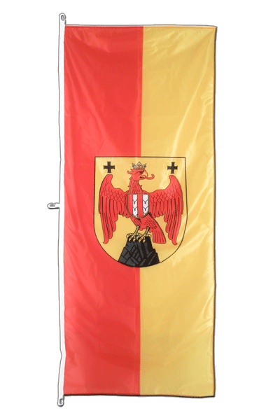 Burgenland Hochformat Flagge 80 x 200 cm
