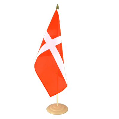 Dänemark Große Tischflagge 30 x 45 cm