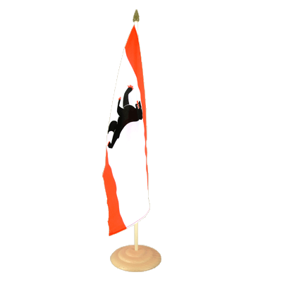 Berlin - Grand drapeau de table 30 x 45 cm, bois