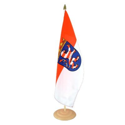Hessen - Grosse Tischflagge 30 x 45 cm