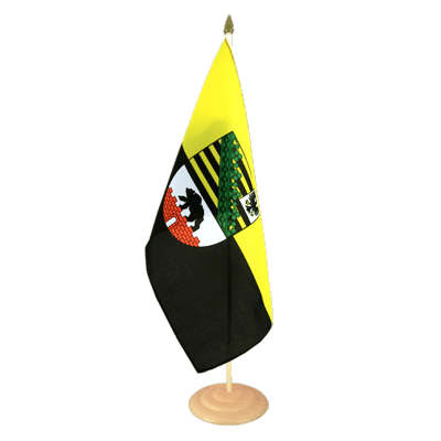 Saxony-Anhalt - Large Table Flag 12x18", wooden