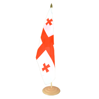 Georgien - Grosse Tischflagge 30 x 45 cm