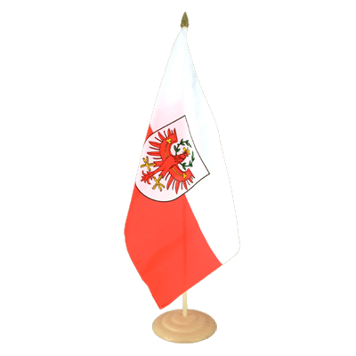 Large Desk and Table Flag Tyrol - 12x18", wooden
