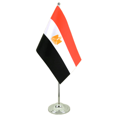 Ägypten - Satin Tischflagge 15 x 22 cm
