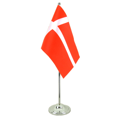 Denmark - Satin Table Flag 6x9"