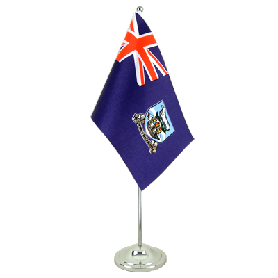 Falkland Inseln - Satin Tischflagge 15 x 22 cm