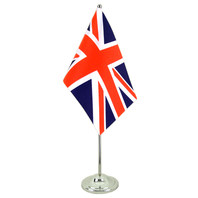 Großbritannien Satin Tischflagge 15 x 22 cm