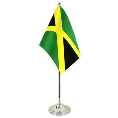 Jamaika Satin Tischflagge - 15 x 22 cm
