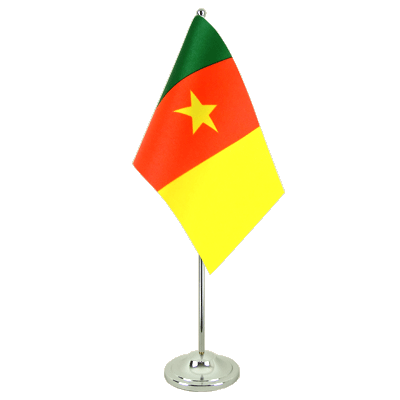 Cameroun Drapeau de table 15 x 22 cm, prestige