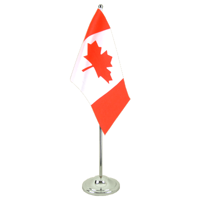 Canada - Drapeau de table 15 x 22 cm, prestige