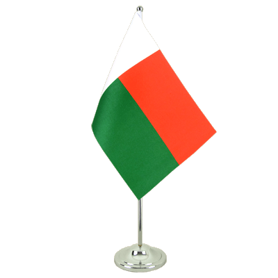 Madagaskar - Satin Tischflagge 15 x 22 cm