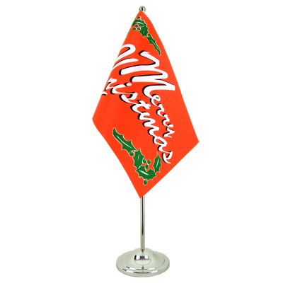 Merry Christmas - Satin Table Flag 6x9"