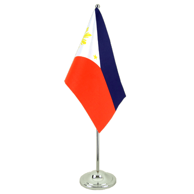 Philippines - Drapeau de table 15 x 22 cm, prestige