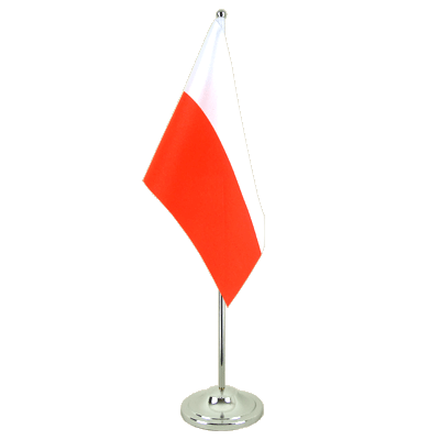 Polen - Satin Tischflagge 15 x 22 cm