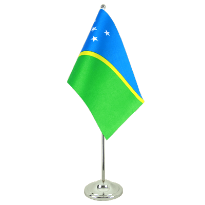 Îles Salomon - Drapeau de table 15 x 22 cm, prestige