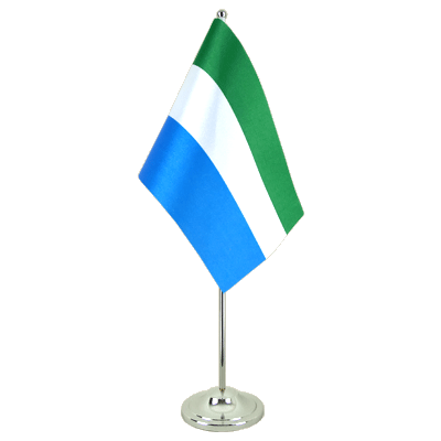 Sierra Leone - Satin Table Flag 6x9"
