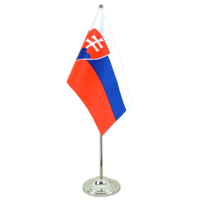 Slovakia Satin Table Flag 6x9"